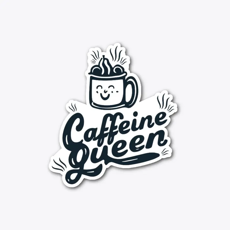 Caffeine Queen t-shirt design